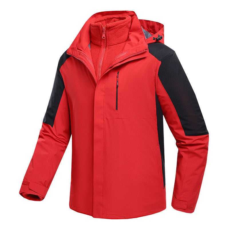 Three-in-One Waterproof Fleece-Lined Jacket - Winter Sports, Outdoor & Casual Wear
