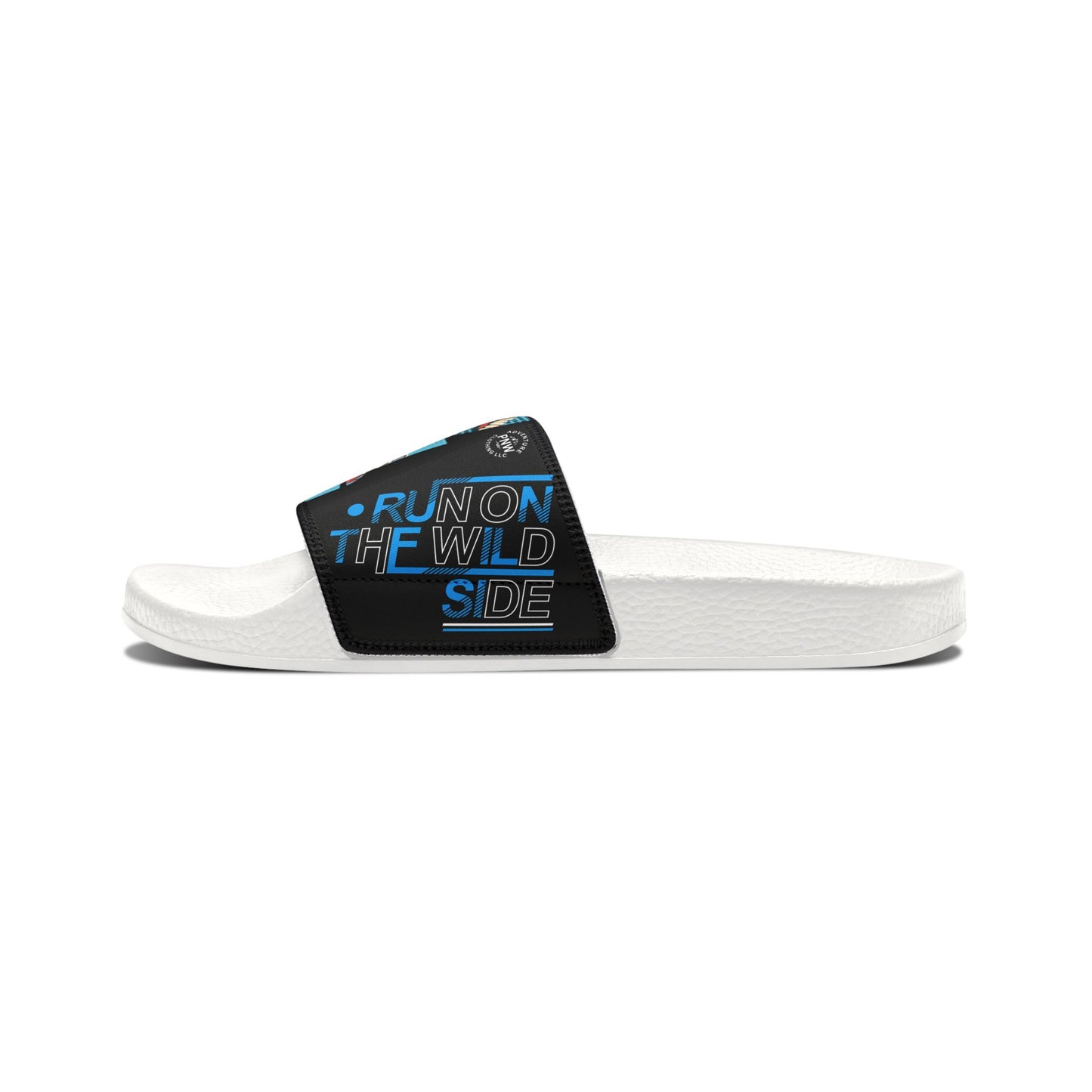 Trendy Women's Sandals, Fun Graphic Slide Sandals, Stylish Summer Footwear, Poolside Slides, Comfortable Casual Sandals