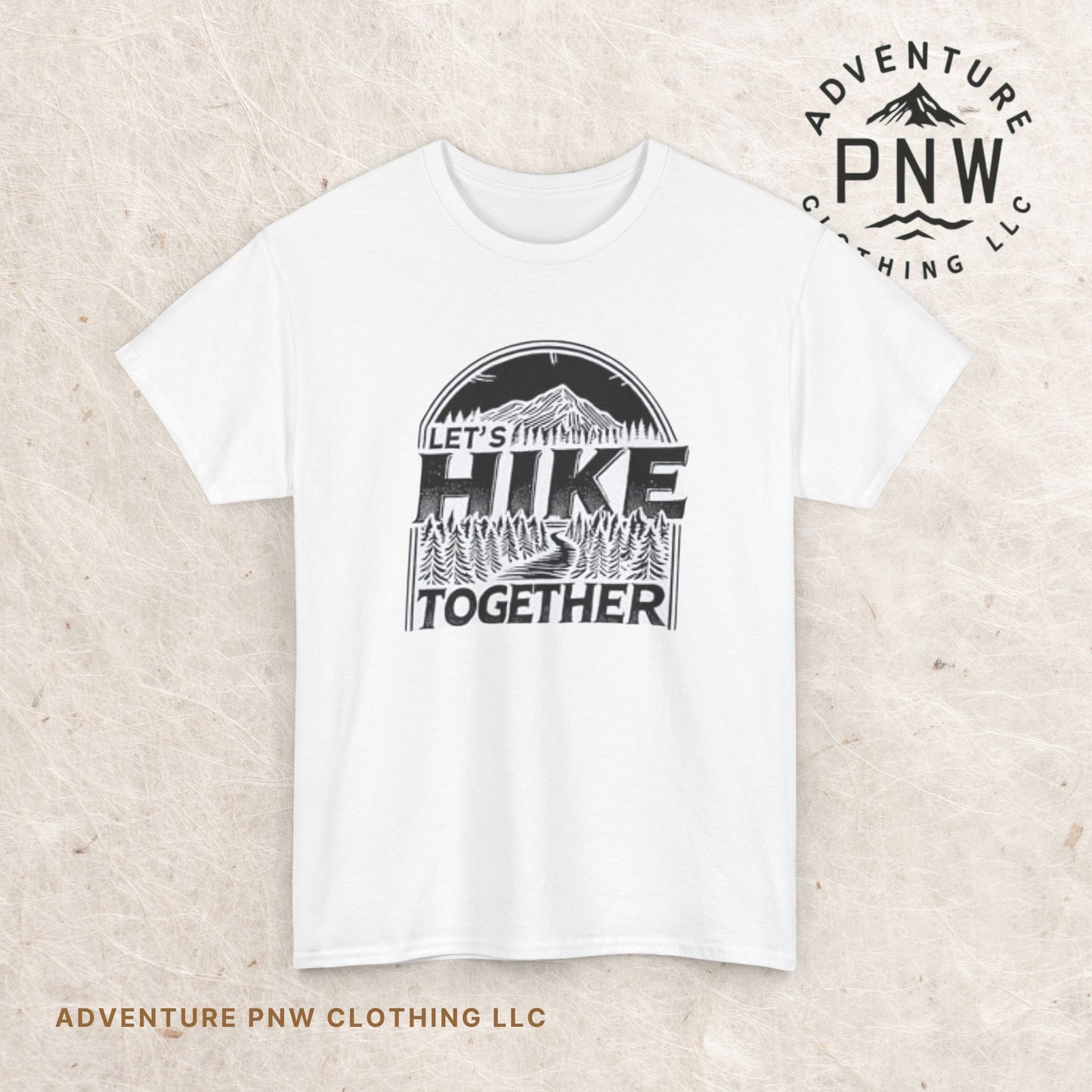 Let's Hike Together Unisex Tee, Adventure Outdoor Traveler Tshirt, Mountain Hiker Trail Shirt