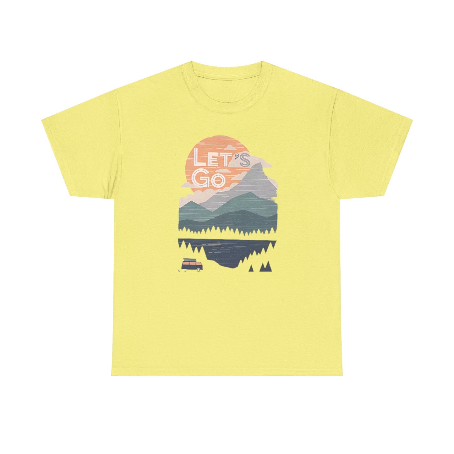 Women's Mountain Graphic T Shirt, Glamping Adventure Nature Lover Tee, Unisex Heavy Cotton, Casual 90s Shirt, Camping Hiking Wilderness