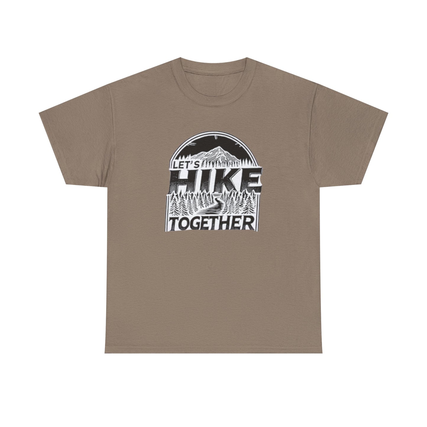 Let's Hike Together Unisex Tee, Adventure Outdoor Traveler Tshirt, Mountain Hiker Trail Shirt