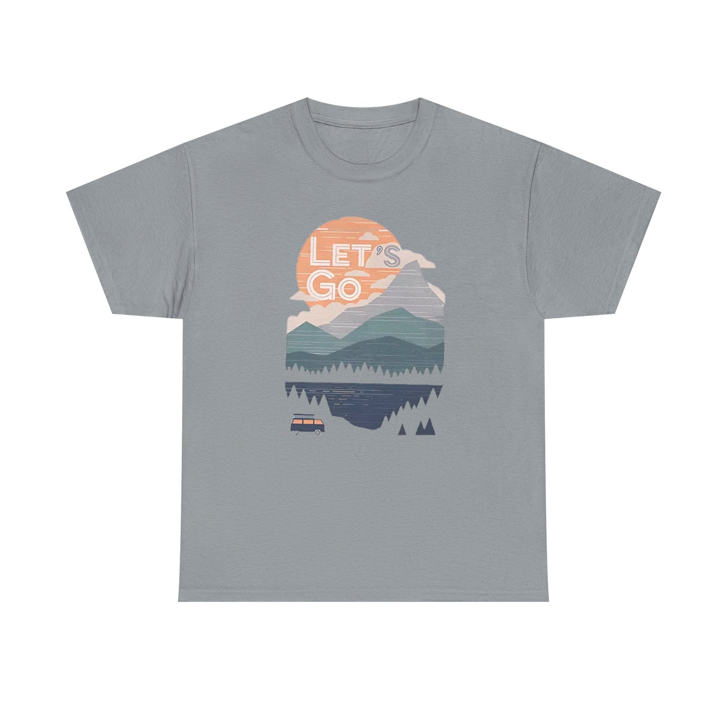 Women's Mountain Graphic T Shirt, Glamping Adventure Nature Lover Tee, Unisex Heavy Cotton, Casual 90s Shirt, Camping Hiking Wilderness