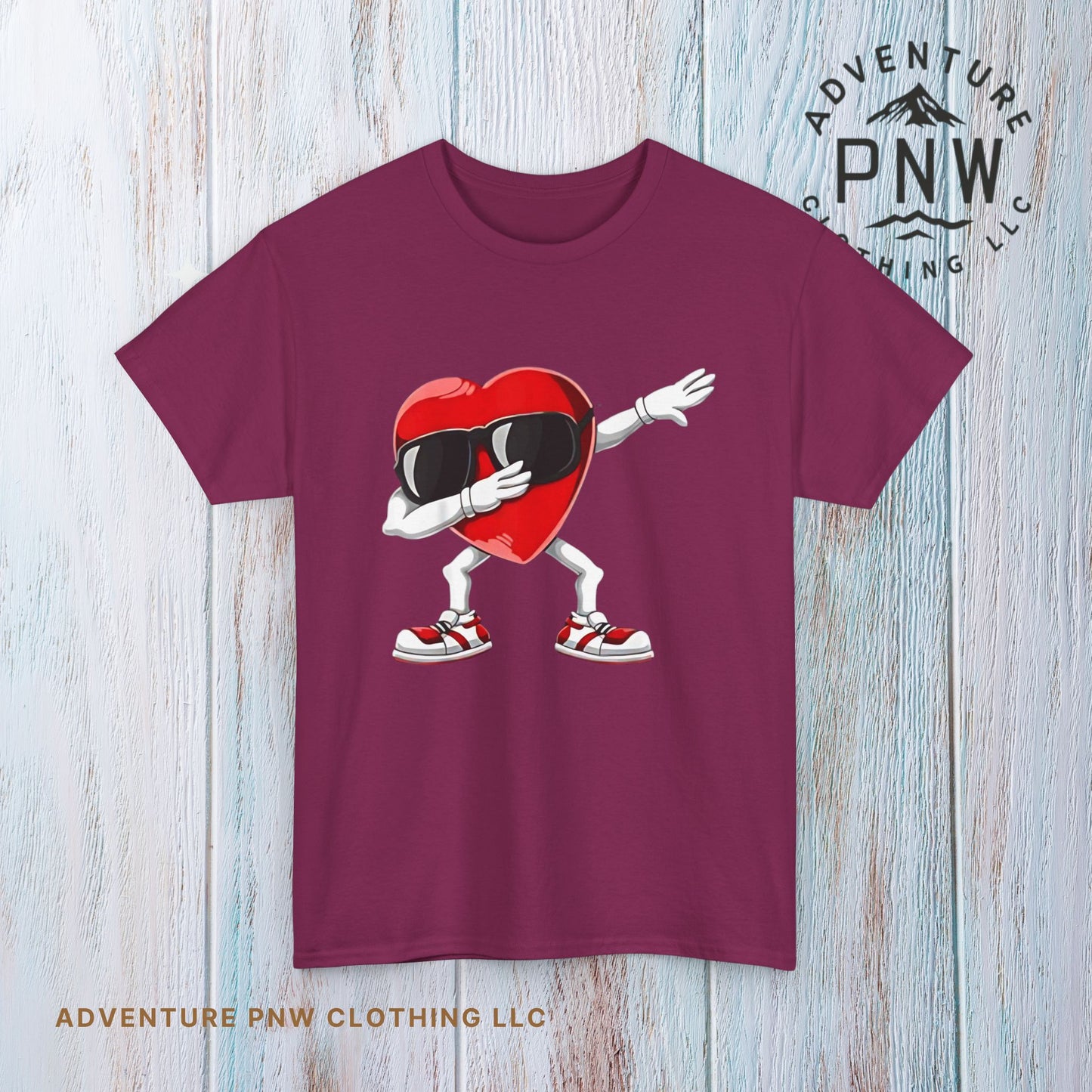 Dabbing Heart Funny Gifts Mens Kids Boys Valentines Day T-Shirt, V day cute shirt for him or her - Unisex Tee, Valentine's Day Tee, Funny