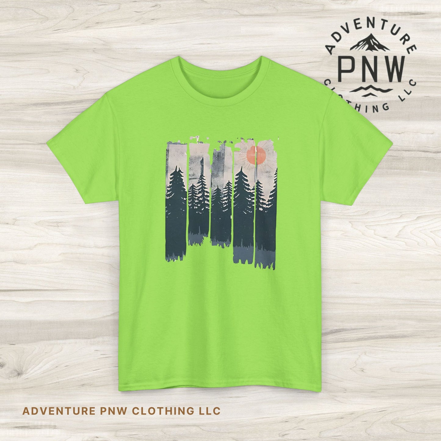 Forest Mountain T Shirt, Nature Lover Hiking Outdoorsy Tee, Glamping Adventure Vintage Tshirt, 90s Retro Camping Top, Unisex Heavy Cotton