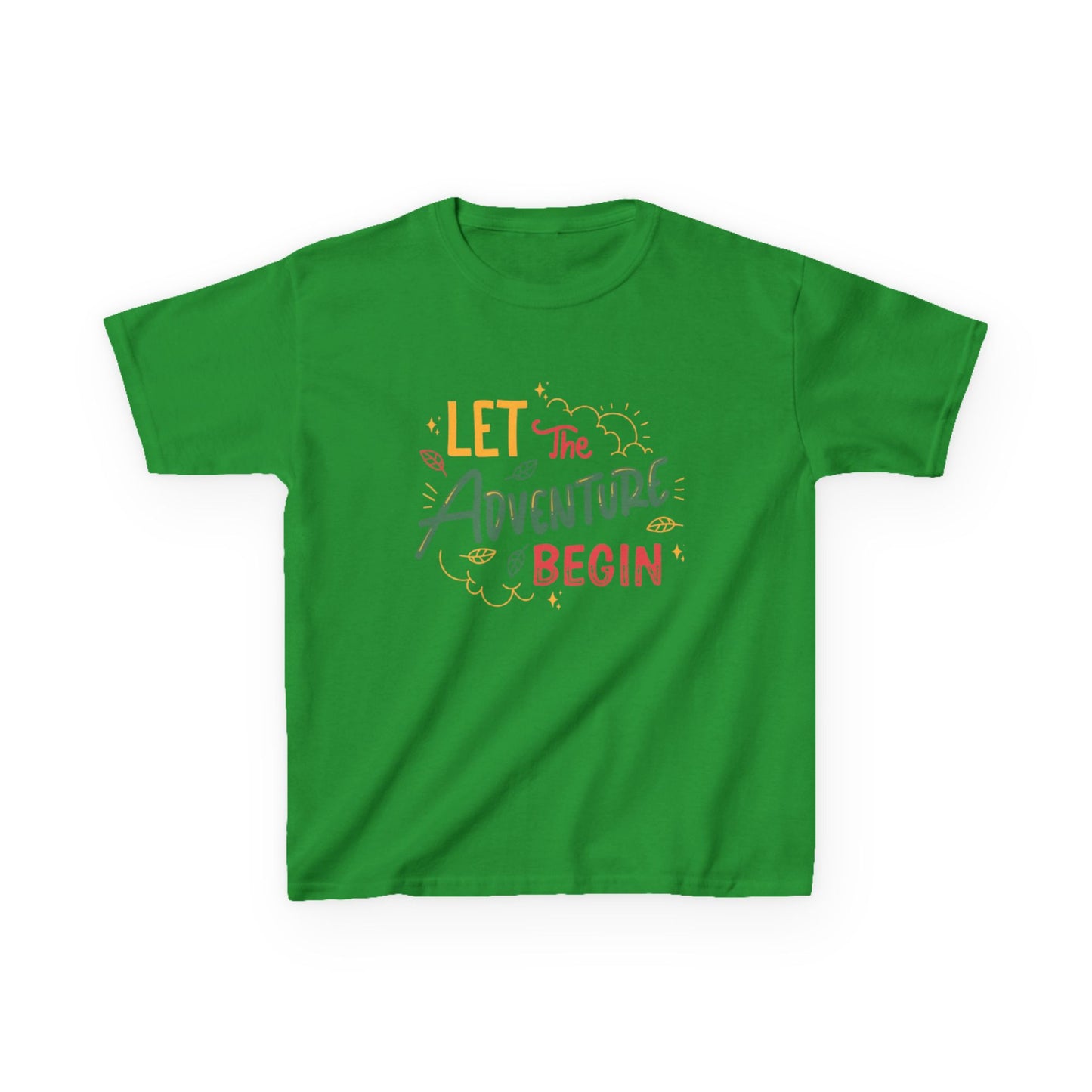 Lets the ADVENTURE Begins with CHRISTMASS Vibes Kids Heavy Cotton™ Tee| Christmas Adventure Outfit