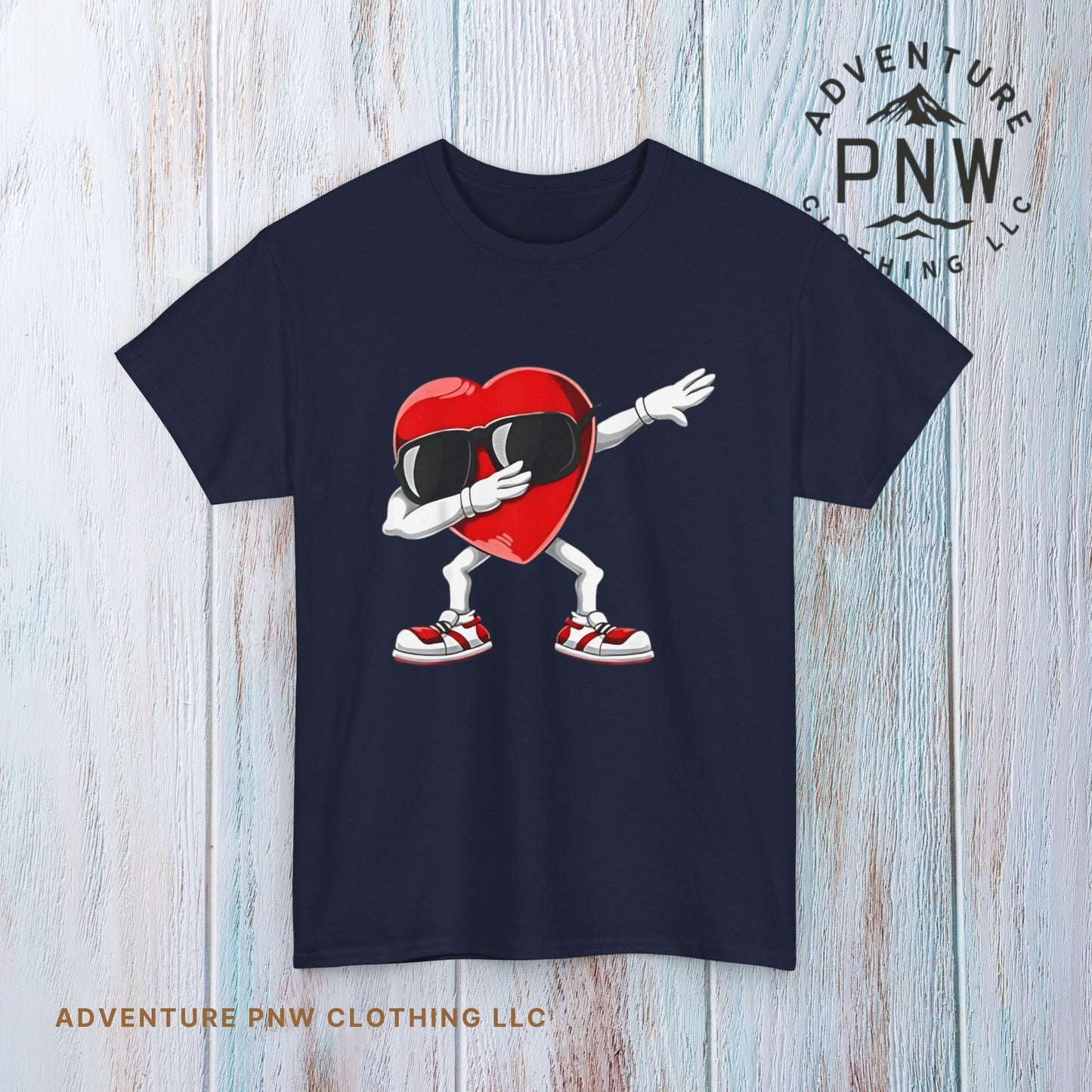 Dabbing Heart Funny Gifts Mens Kids Boys Valentines Day T-Shirt, V day cute shirt for him or her - Unisex Tee, Valentine's Day Tee, Funny