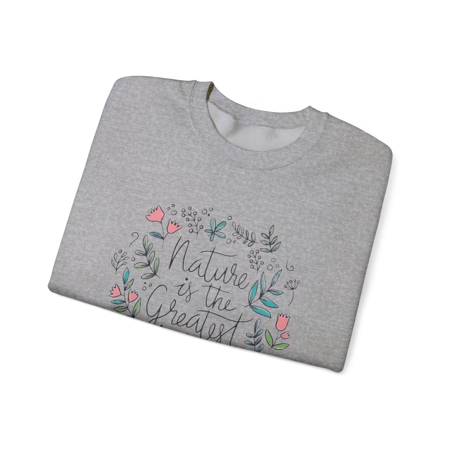 Nature Is The Greatest Artist Sweatshirt, Cute Flower Jumper, Wildflower Top, Floral Pullover, Valentine's Day Gift
