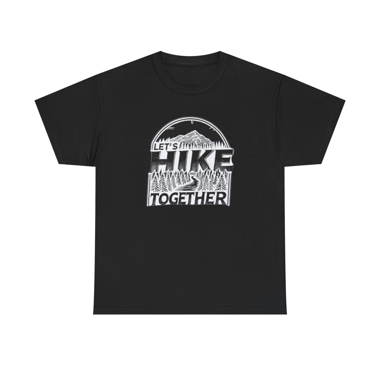 Let's Hike Together Unisex Tee, Adventure Outdoor Traveler Tshirt, Mountain Hiker Trail Shirt