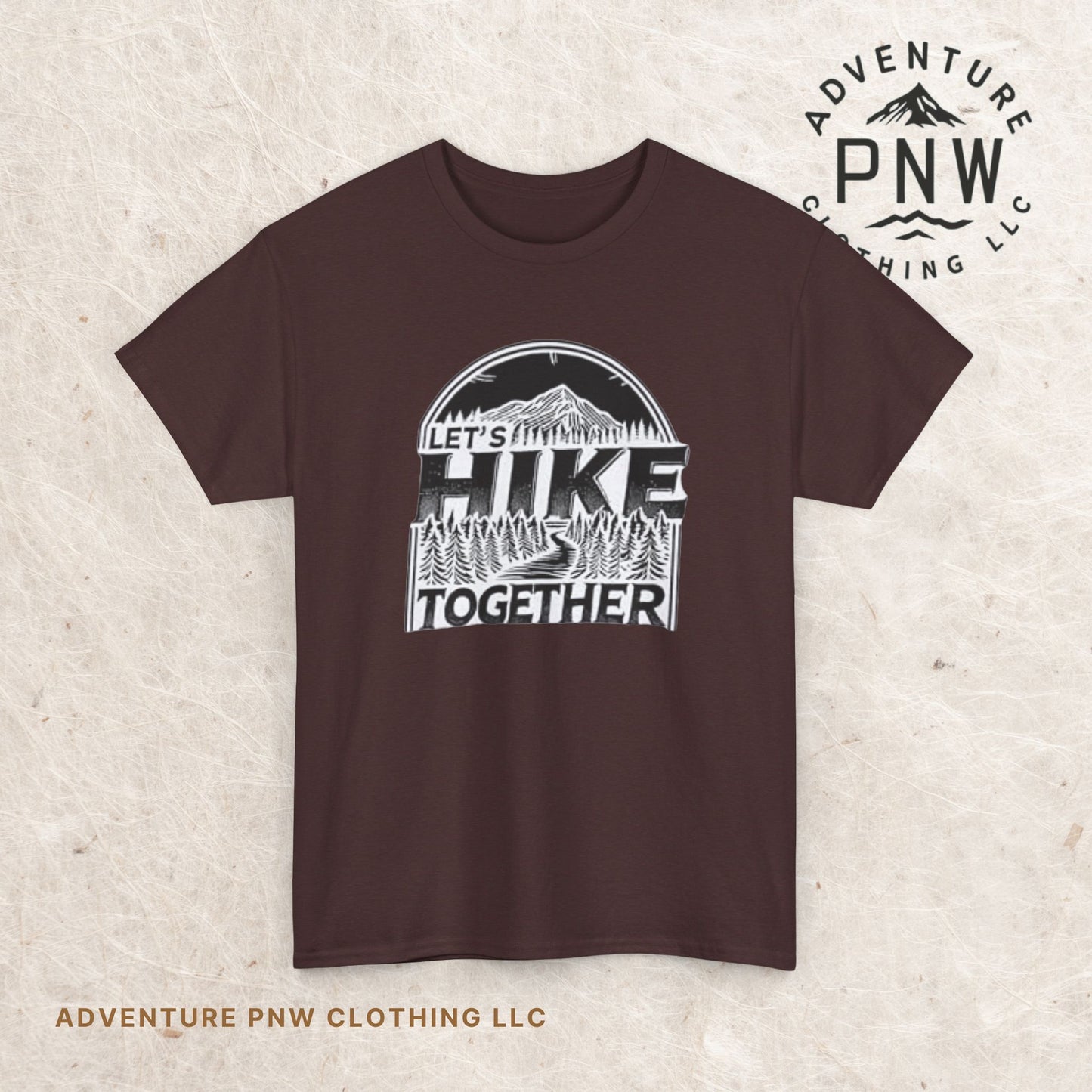 Let's Hike Together Unisex Tee, Adventure Outdoor Traveler Tshirt, Mountain Hiker Trail Shirt