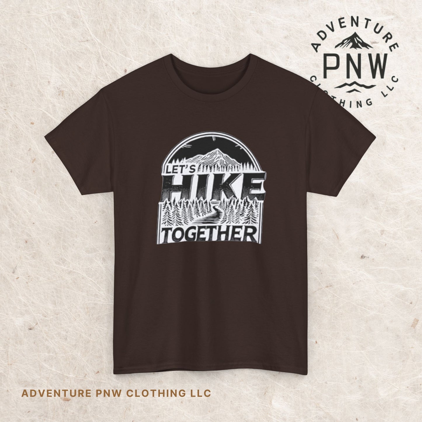 Let's Hike Together Unisex Tee, Adventure Outdoor Traveler Tshirt, Mountain Hiker Trail Shirt