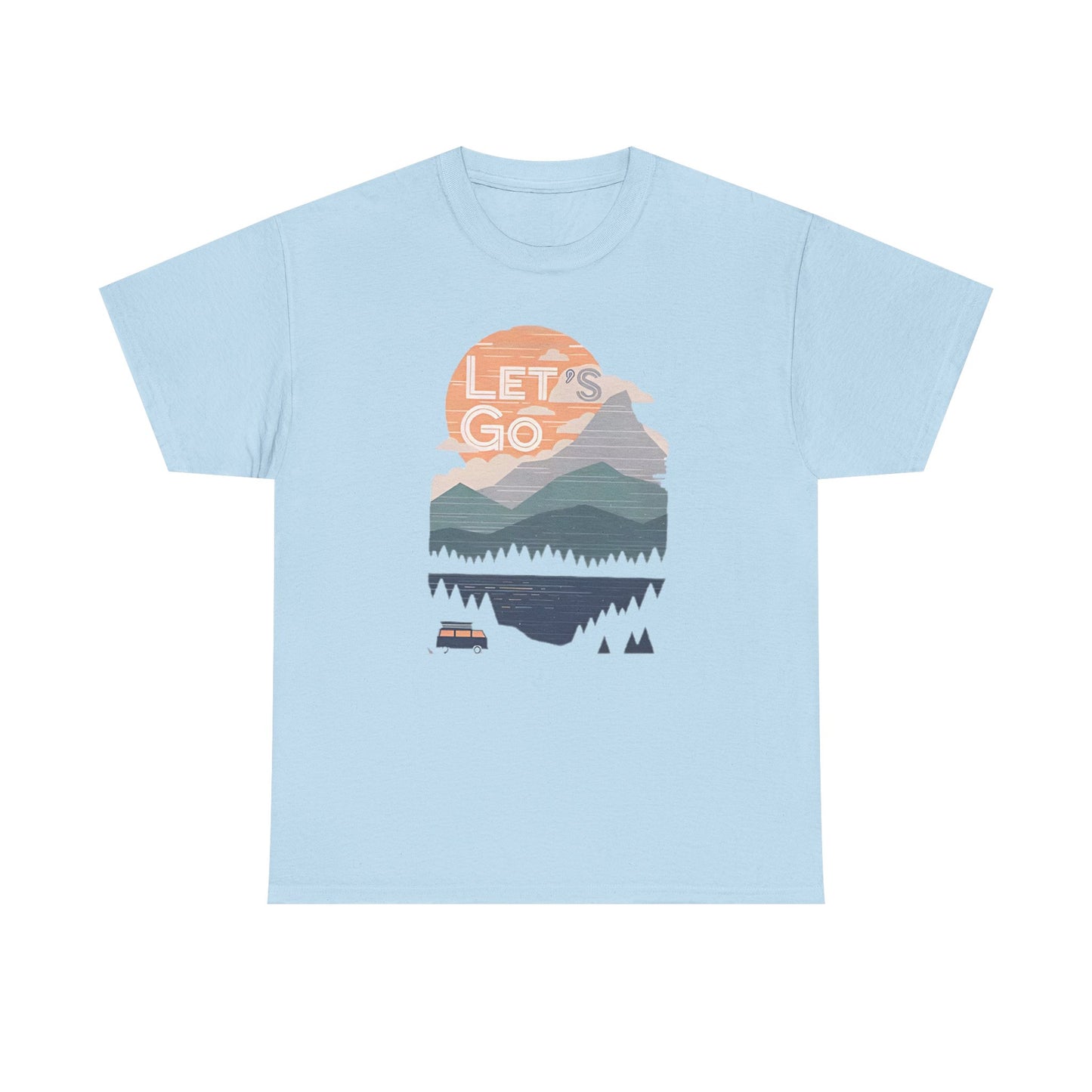 Women's Mountain Graphic T Shirt, Glamping Adventure Nature Lover Tee, Unisex Heavy Cotton, Casual 90s Shirt, Camping Hiking Wilderness