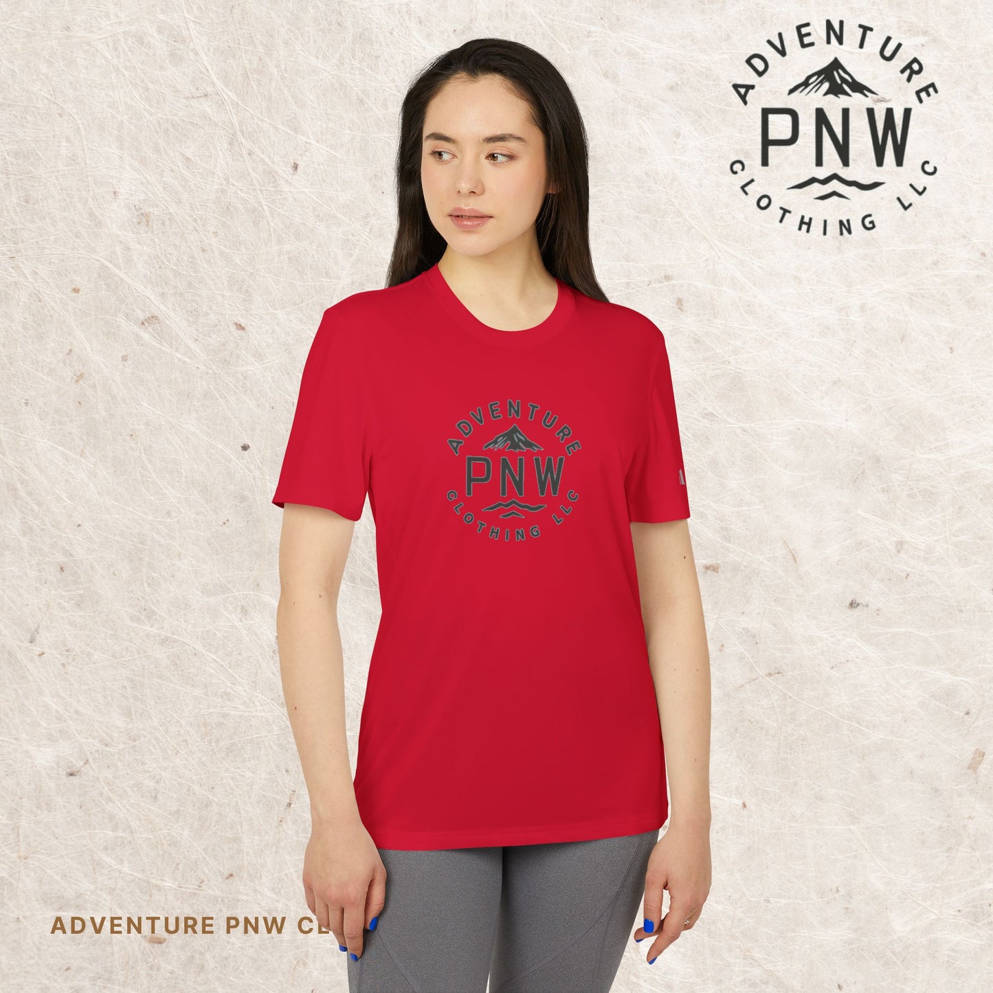 Adidas® Unisex PNW Black Logo Sport T-Shirt | Premium Comfort Athletic Adventure Mountains
