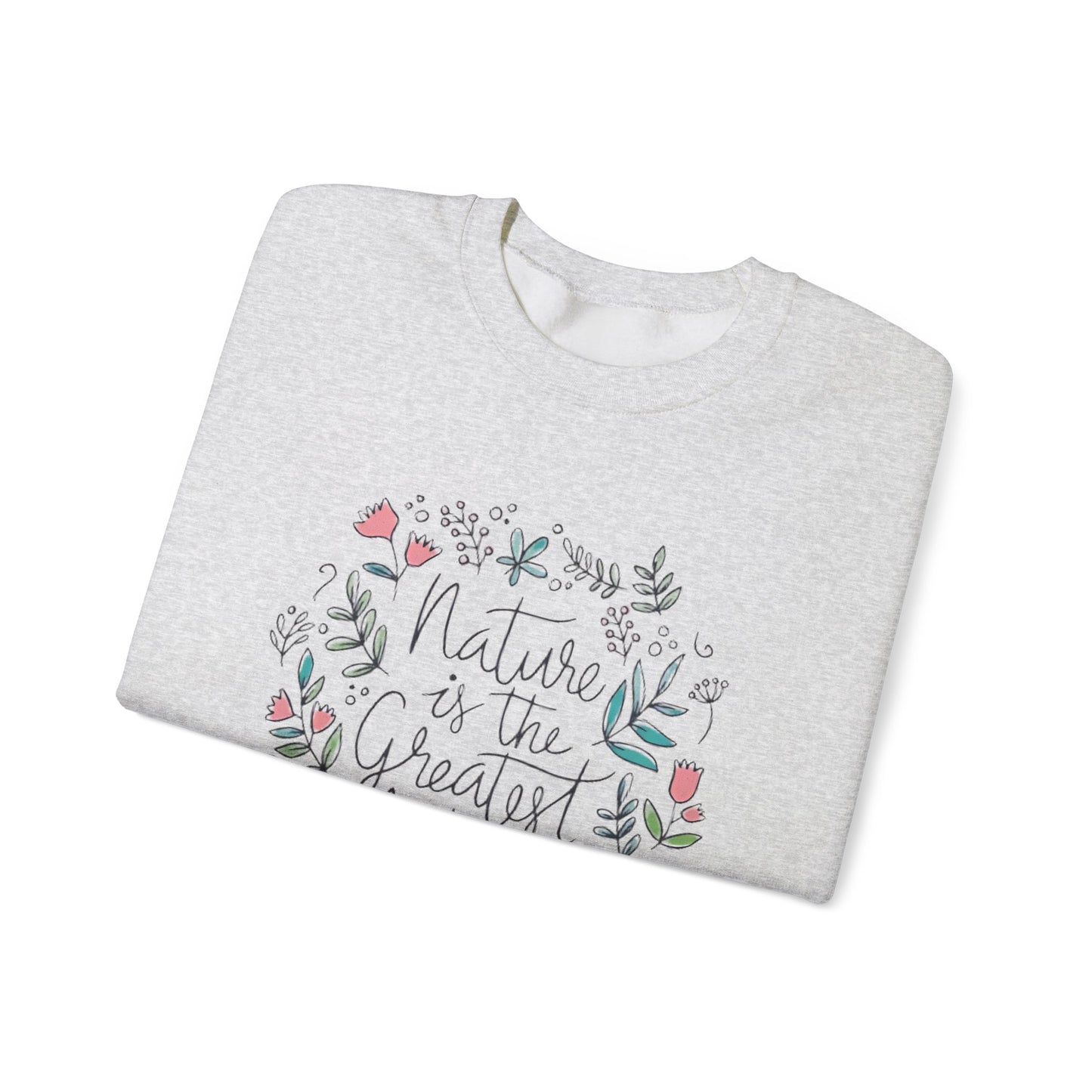 Nature Is The Greatest Artist Sweatshirt, Cute Flower Jumper, Wildflower Top, Floral Pullover, Valentine's Day Gift