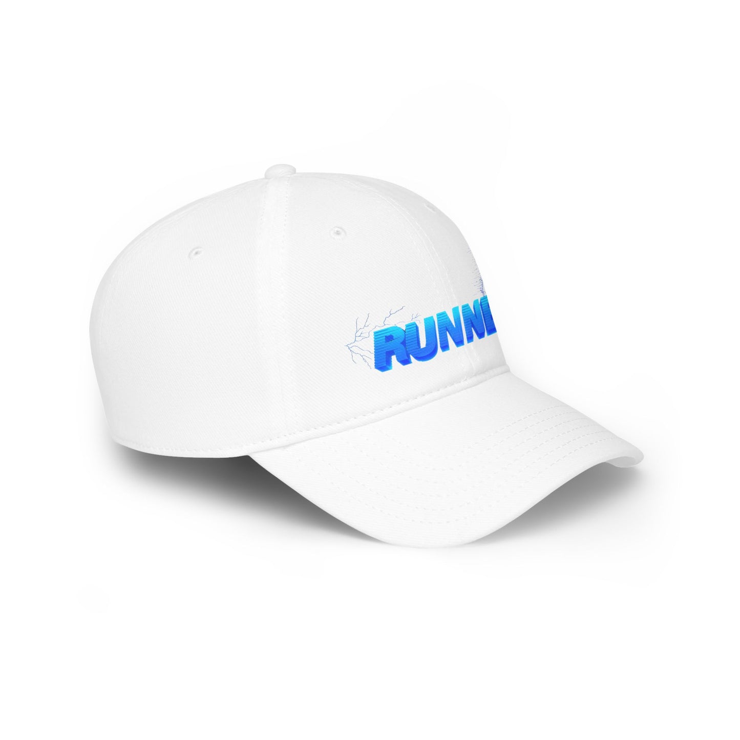 Runner Red Low Profile Baseball Cap - Stylish Hat for Runners, Casual Wear, Gift for Athletes, Running Events, Outdoor Activities