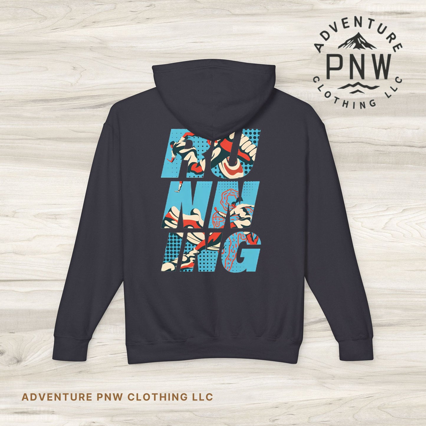 PNW Adventure-Inspired Hoodie - Outdoor Enthusiast, Travel, Casual Wear, Gifts - Unisex Lightweight Sweatshirt