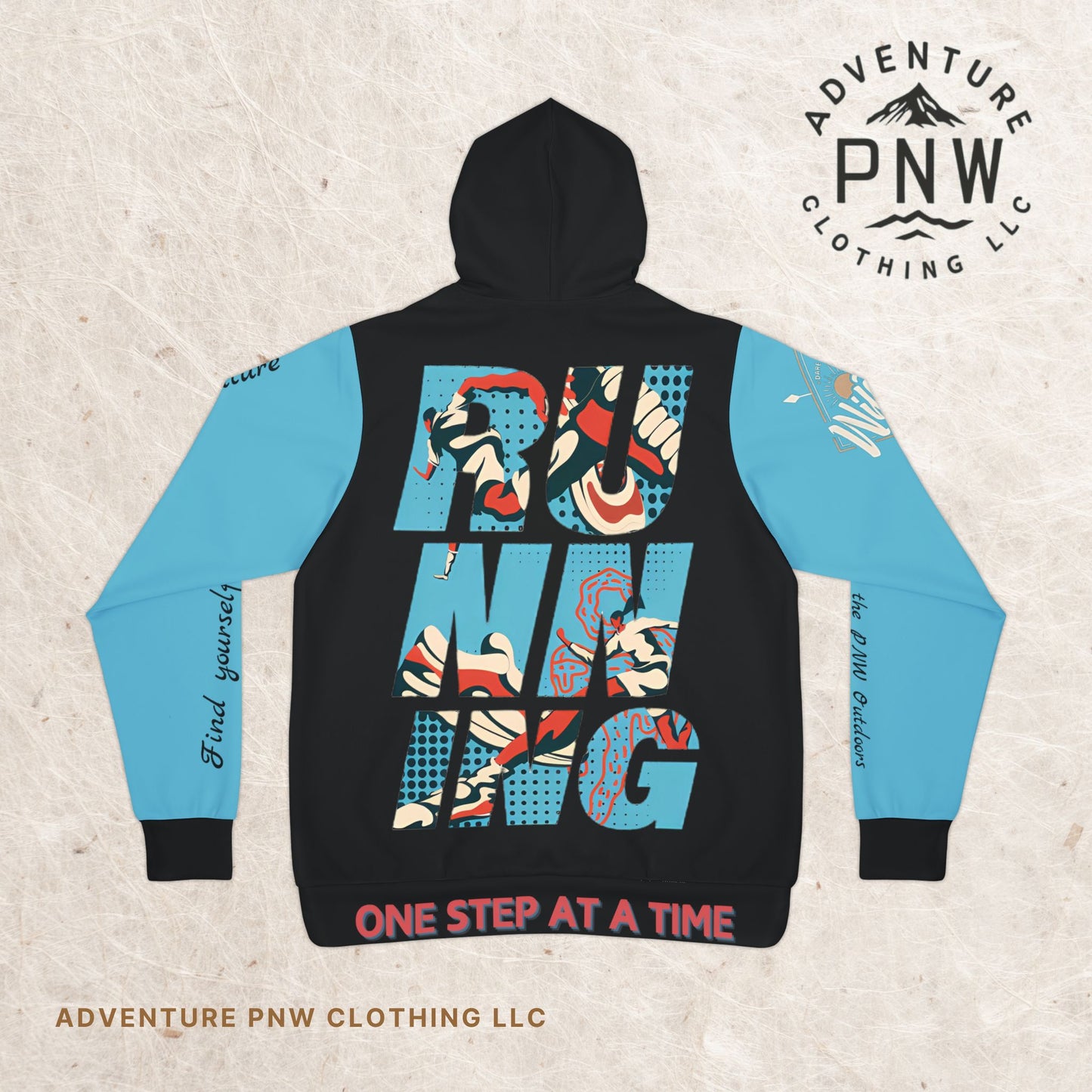 Pacific Northwest Adventure Hoodie, Cozy Athletic Sweatshirt for Outdoor Lovers, Perfect Gift for Hikers, Weekend Getaway, Fall Fashion