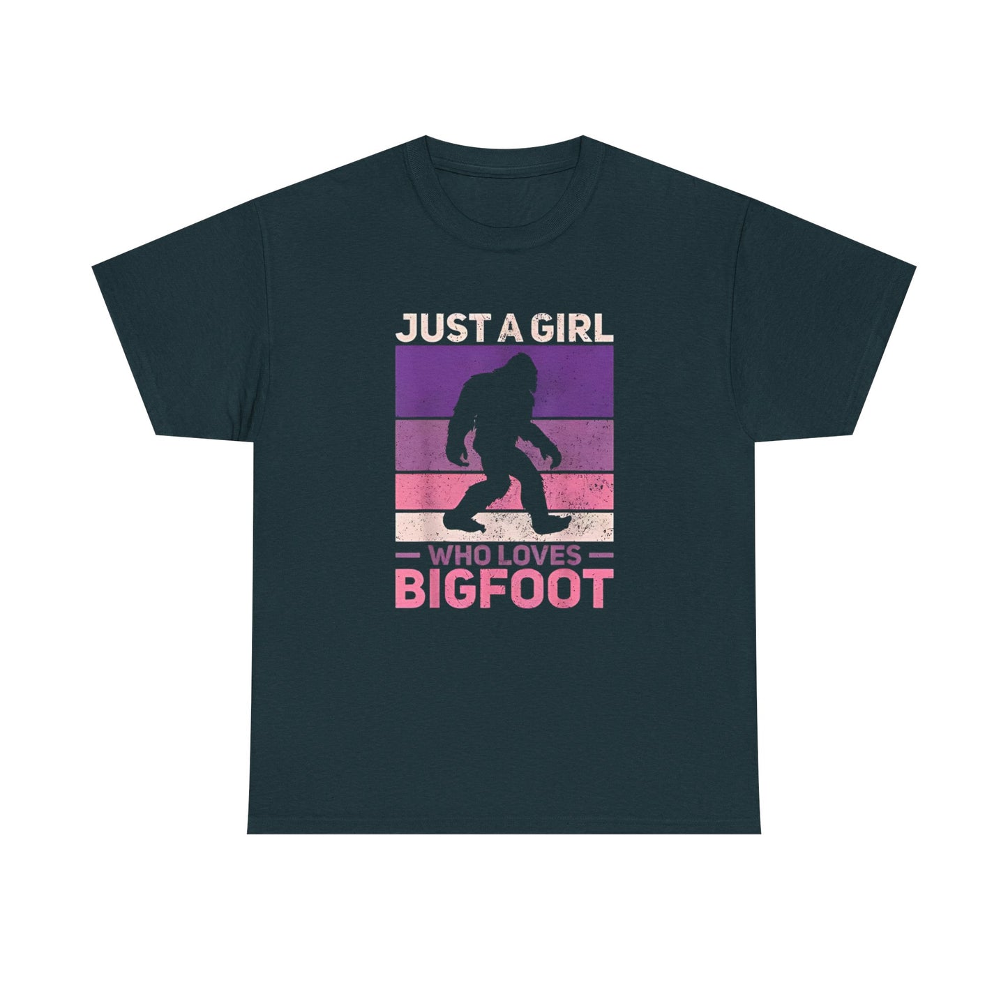Bigfoot Valentine Shirt, Funny Tee, Unisex Heavy Cotton Tee, Bigfoot Love T-shirt, Valentines Day Gift For Him, Bigfoot Lover Gift,