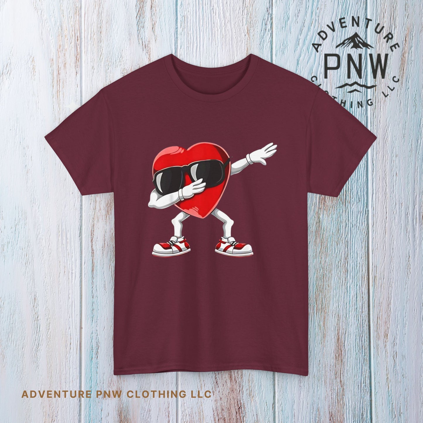 Dabbing Heart Funny Gifts Mens Kids Boys Valentines Day T-Shirt, V day cute shirt for him or her - Unisex Tee, Valentine's Day Tee, Funny
