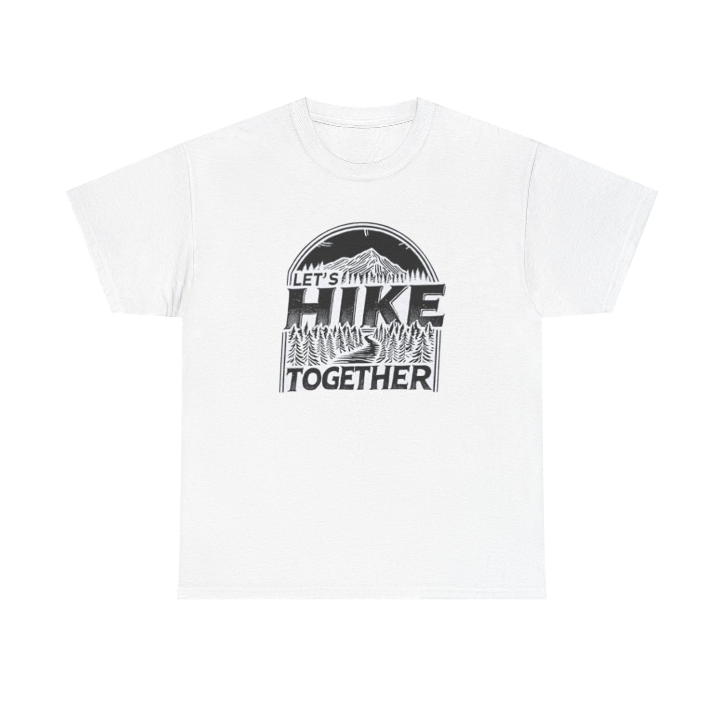 Let's Hike Together Unisex Tee, Adventure Outdoor Traveler Tshirt, Mountain Hiker Trail Shirt