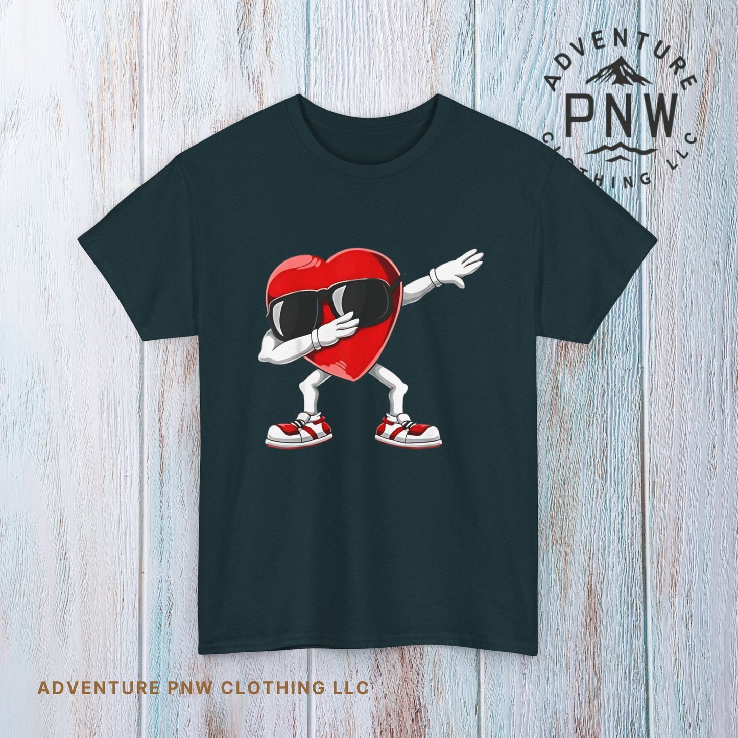 Dabbing Heart Funny Gifts Mens Kids Boys Valentines Day T-Shirt, V day cute shirt for him or her - Unisex Tee, Valentine's Day Tee, Funny