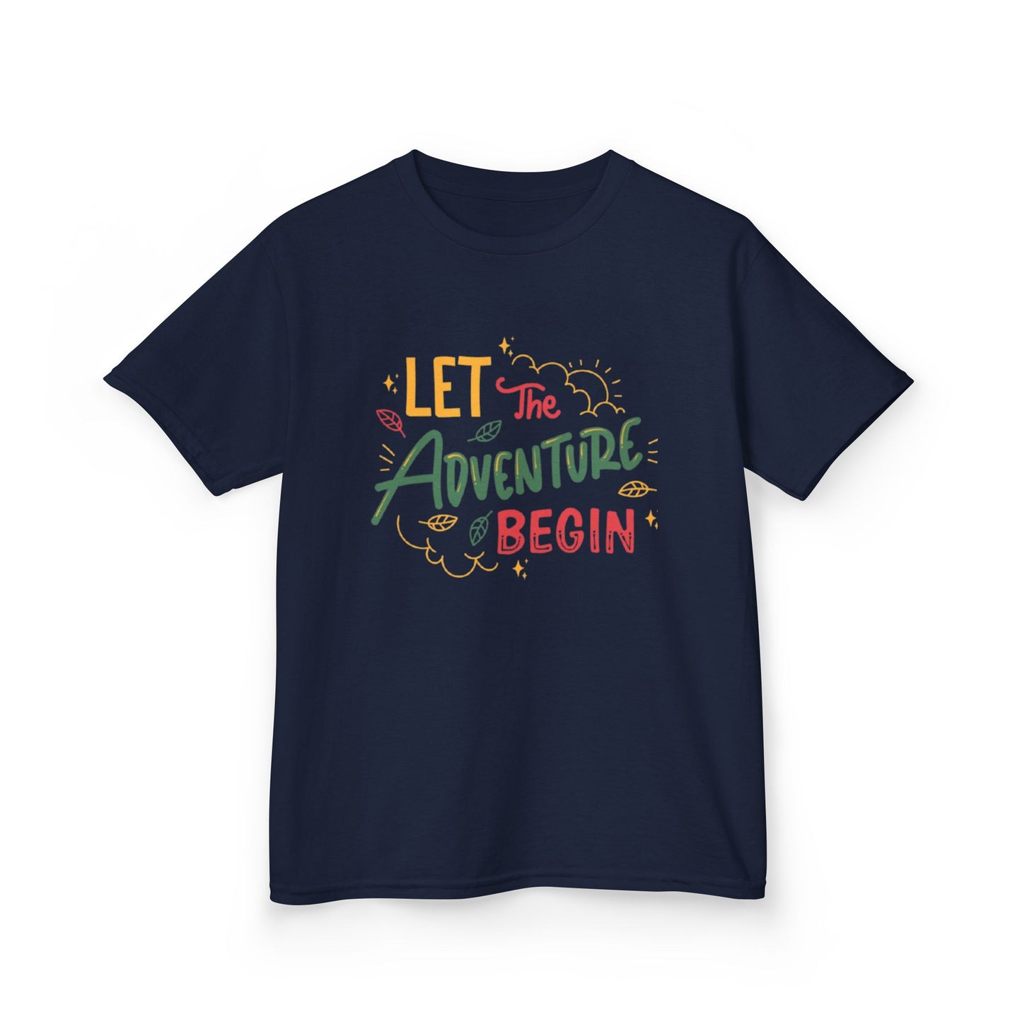 Lets the ADVENTURE Begins with CHRISTMASS Vibes Kids Heavy Cotton™ Tee| Christmas Adventure Outfit