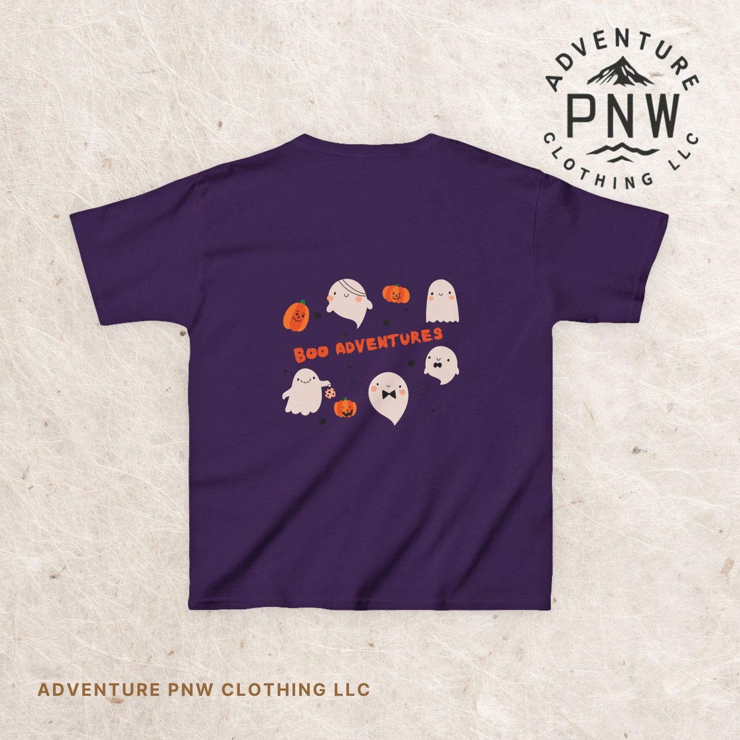 Kids Tee, Halloween Shirt with Cute Ghosts and Pumpkins, Children's Graphic T-Shirt, Spooky Kids Shirt, Halloween Costume Shirt, Kid's Trick