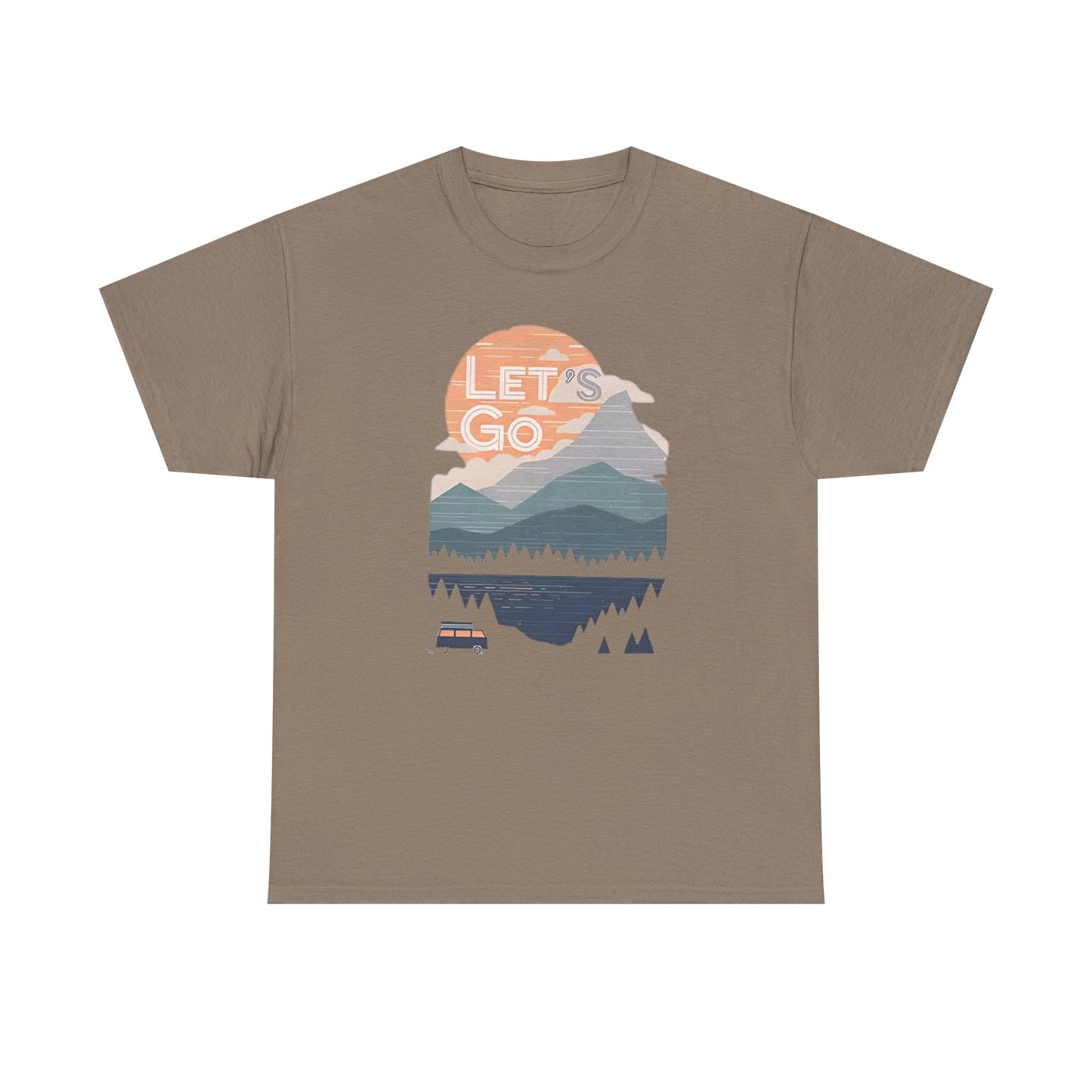 Women's Mountain Graphic T Shirt, Glamping Adventure Nature Lover Tee, Unisex Heavy Cotton, Casual 90s Shirt, Camping Hiking Wilderness