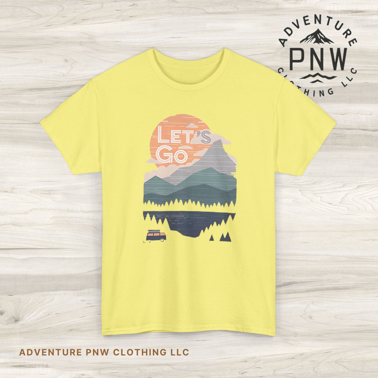 Women's Mountain Graphic T Shirt, Glamping Adventure Nature Lover Tee, Unisex Heavy Cotton, Casual 90s Shirt, Camping Hiking Wilderness