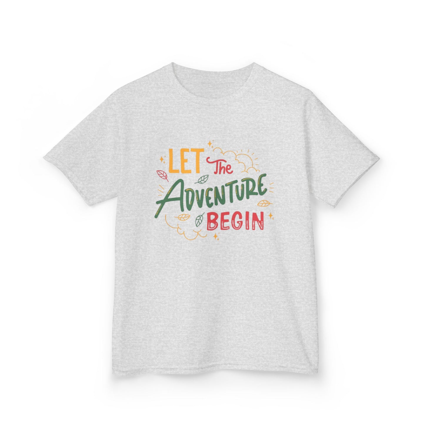 Lets the ADVENTURE Begins with CHRISTMASS Vibes Kids Heavy Cotton™ Tee| Christmas Adventure Outfit