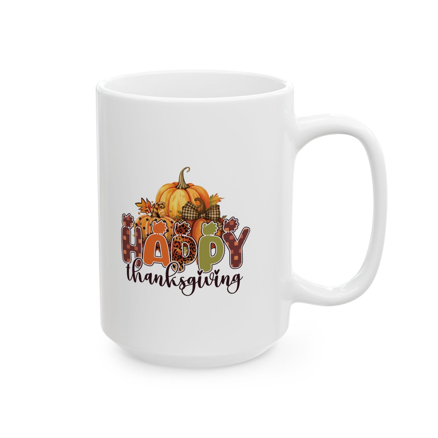 Adventure Happy Thanksgiving Ceramic Mug, (11oz, 15oz)