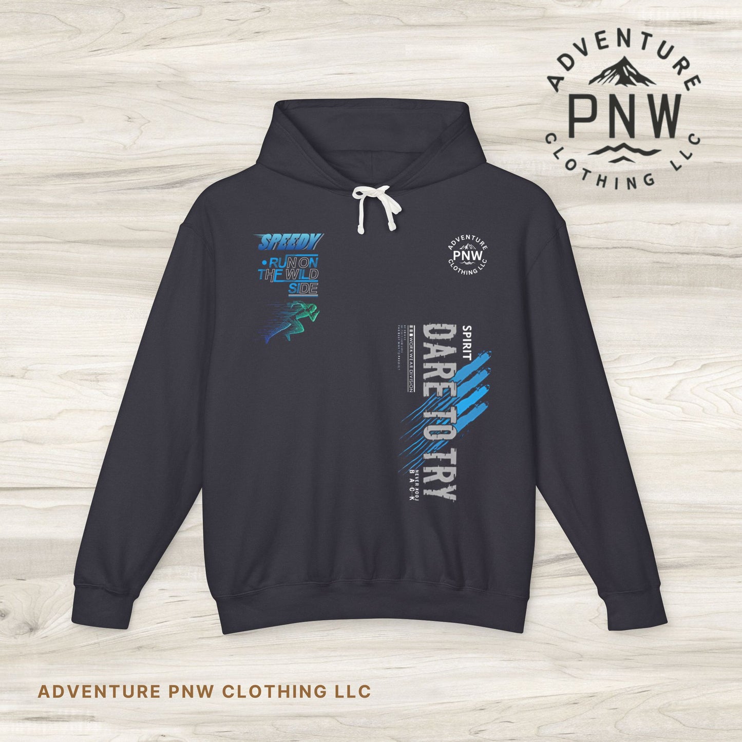 PNW Adventure-Inspired Hoodie - Outdoor Enthusiast, Travel, Casual Wear, Gifts - Unisex Lightweight Sweatshirt