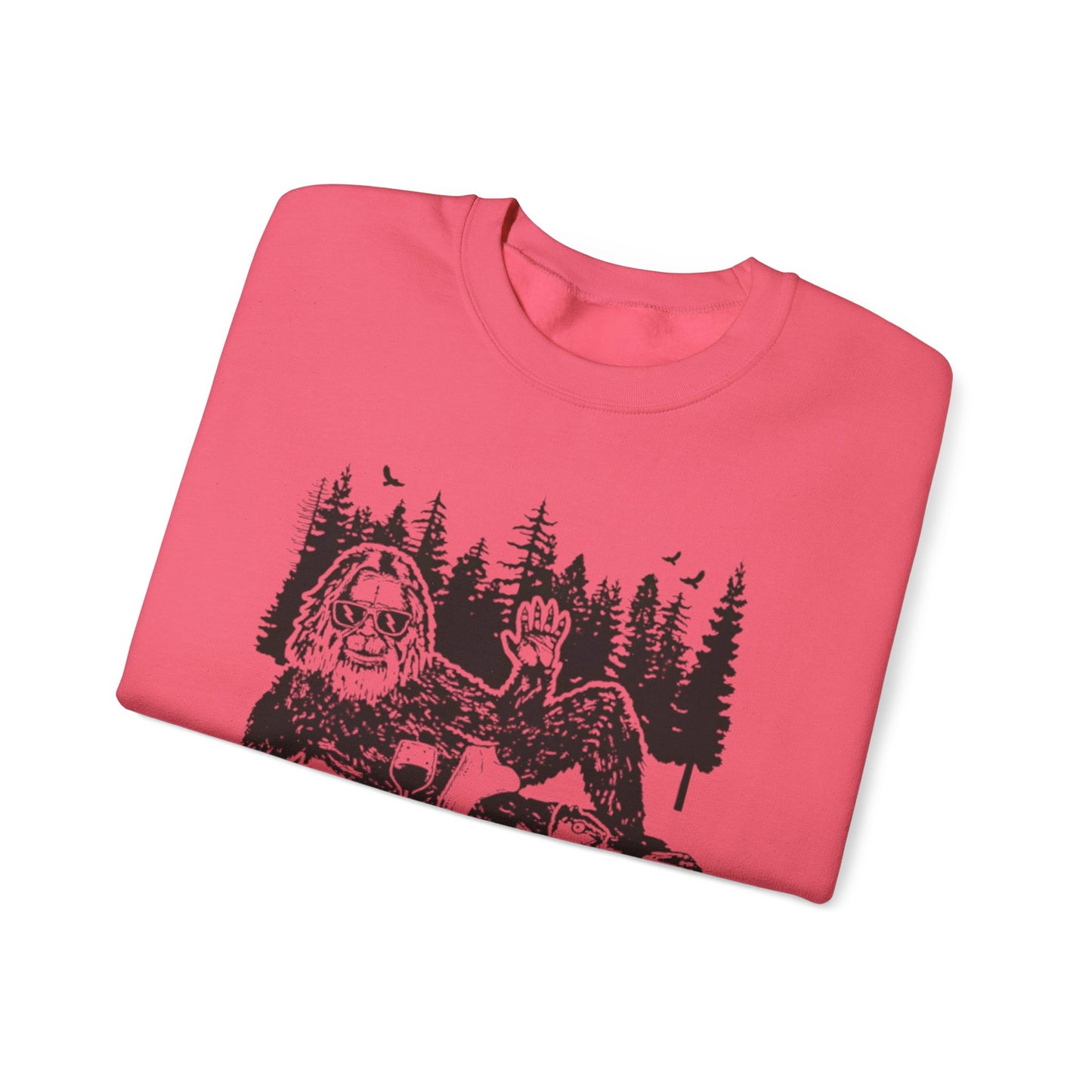 Bigfoot Sweatshirt - Funny Sasquatch Men Women Guys Weird Squatchy Unisex Crewneck, Sweatshirt Hoodie Pullover, Gift for Cryptid