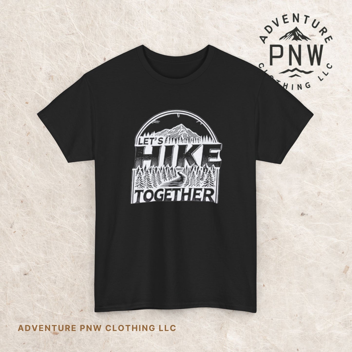 Let's Hike Together Unisex Tee, Adventure Outdoor Traveler Tshirt, Mountain Hiker Trail Shirt