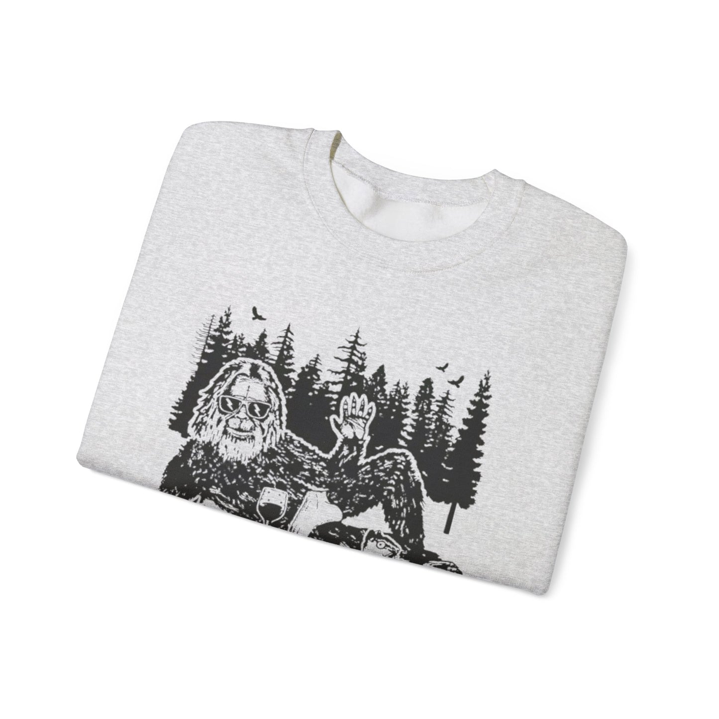 Bigfoot Sweatshirt - Funny Sasquatch Men Women Guys Weird Squatchy Unisex Crewneck, Sweatshirt Hoodie Pullover, Gift for Cryptid