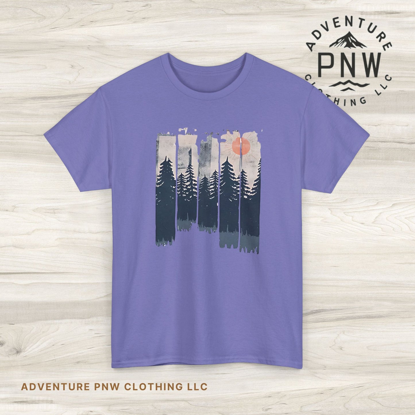 Forest Mountain T Shirt, Nature Lover Hiking Outdoorsy Tee, Glamping Adventure Vintage Tshirt, 90s Retro Camping Top, Unisex Heavy Cotton