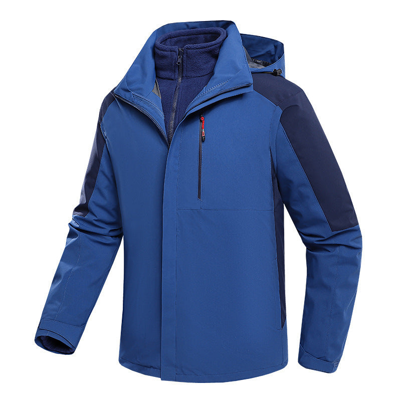 Three-in-One Waterproof Fleece-Lined Jacket - Winter Sports, Outdoor & Casual Wear