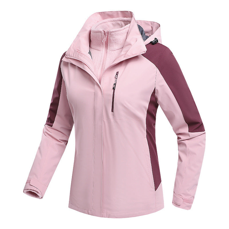 Three-in-One Waterproof Fleece-Lined Jacket - Winter Sports, Outdoor & Casual Wear