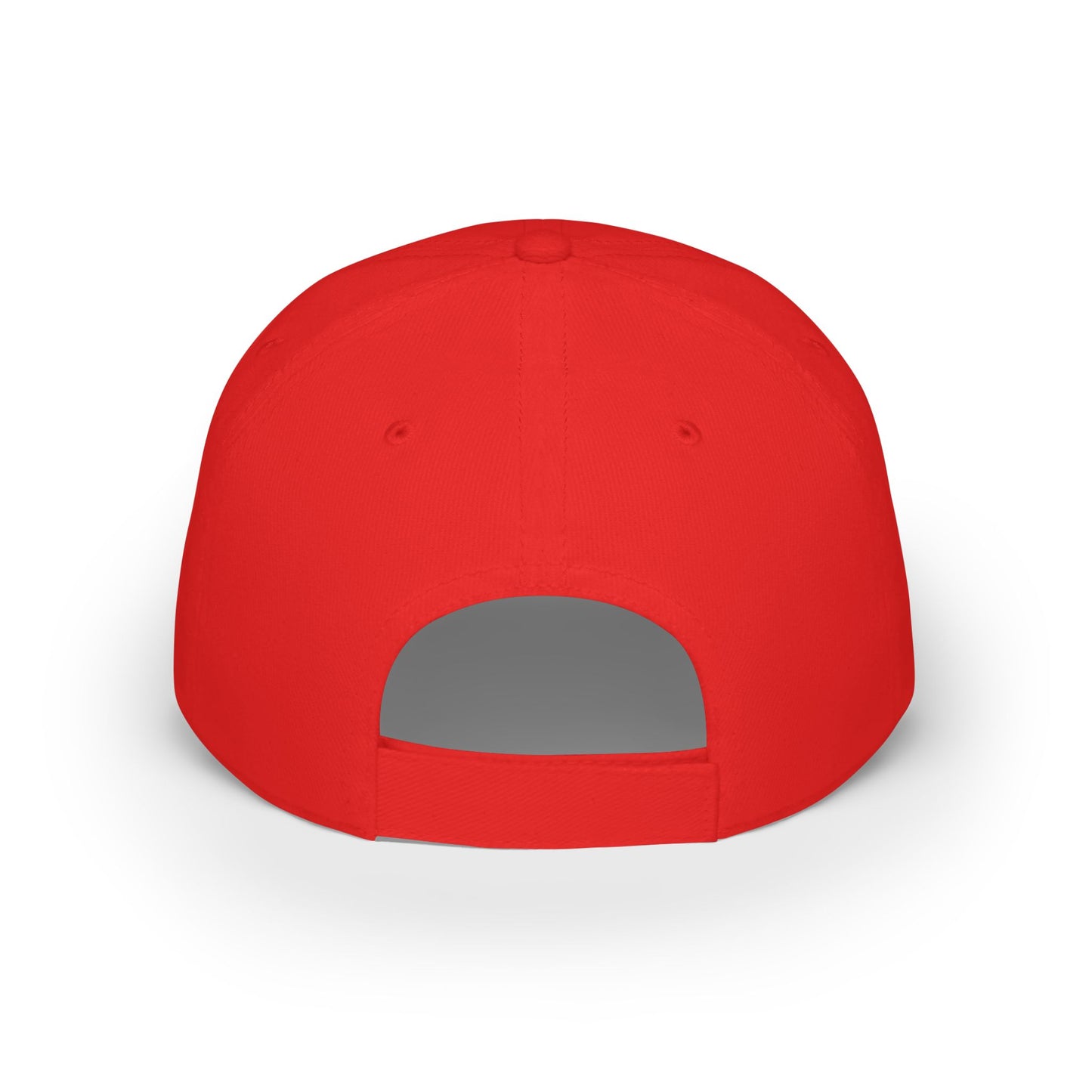 Runner Red Low Profile Baseball Cap - Stylish Hat for Runners, Casual Wear, Gift for Athletes, Running Events, Outdoor Activities