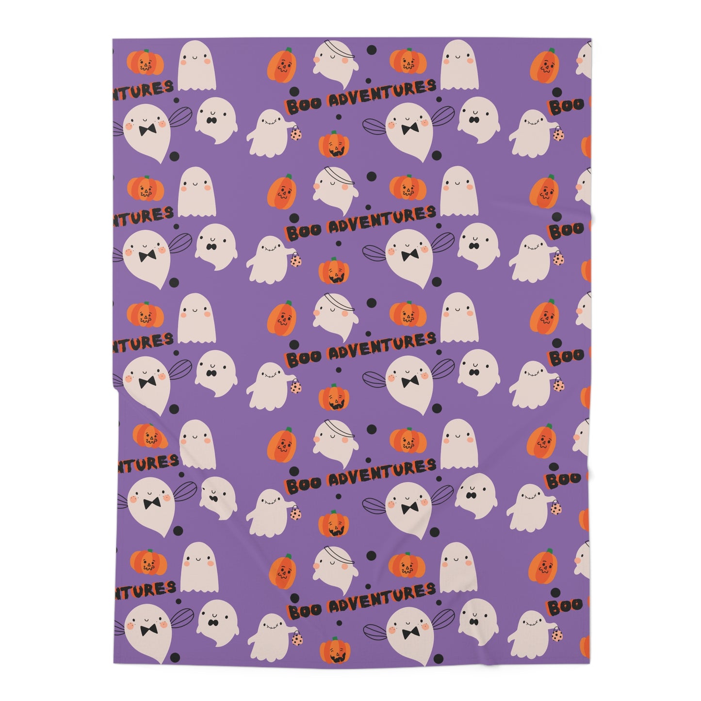 Baby Swaddle Blanket - Cute Ghost Pumpkins Boo Adventure Kids, Halloween Infant Wrap, Spooky Nursery Decor, Fall Baby Shower Gift, Gender