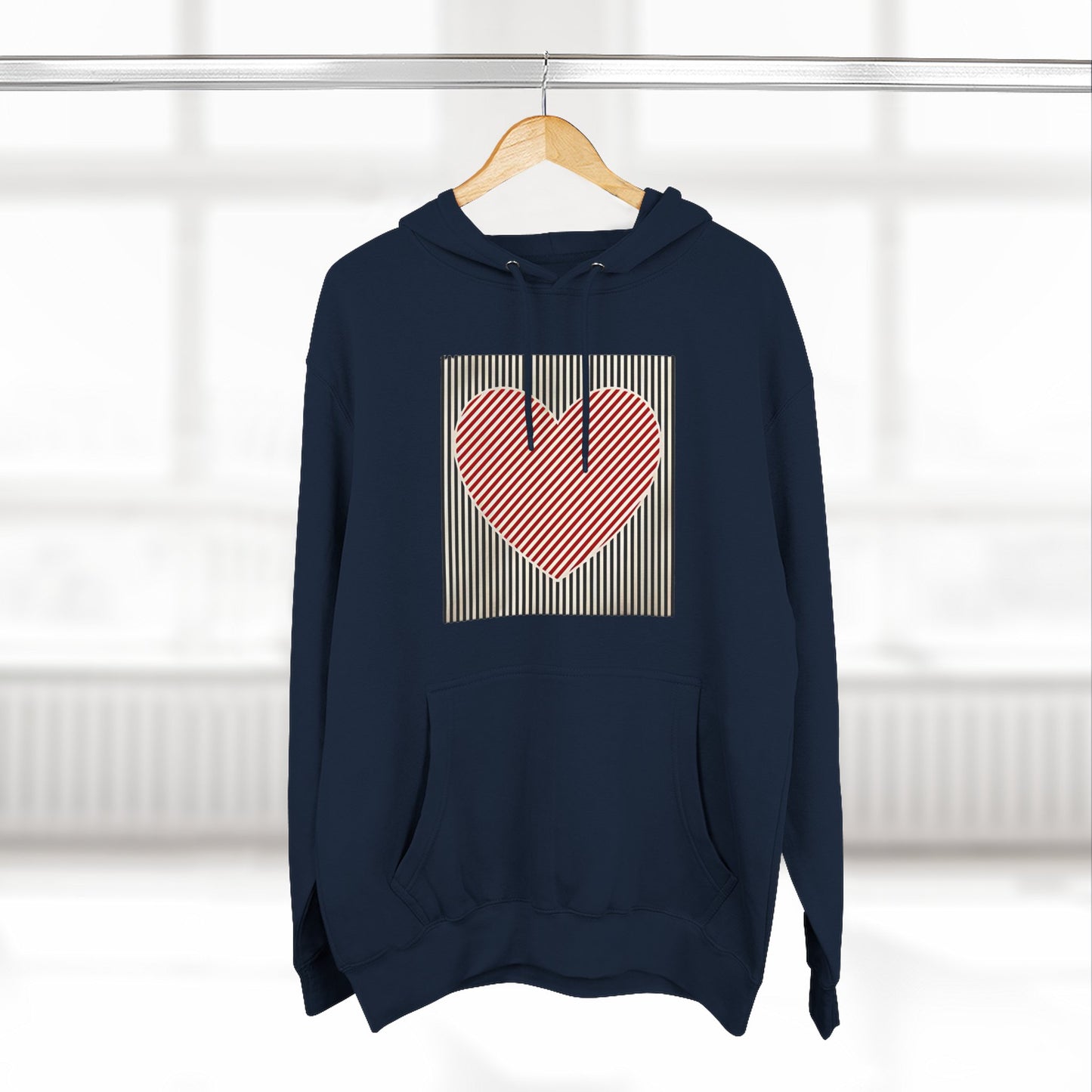 Retro Heart Valentine Hoodie – Cute Adventure Gift for Her