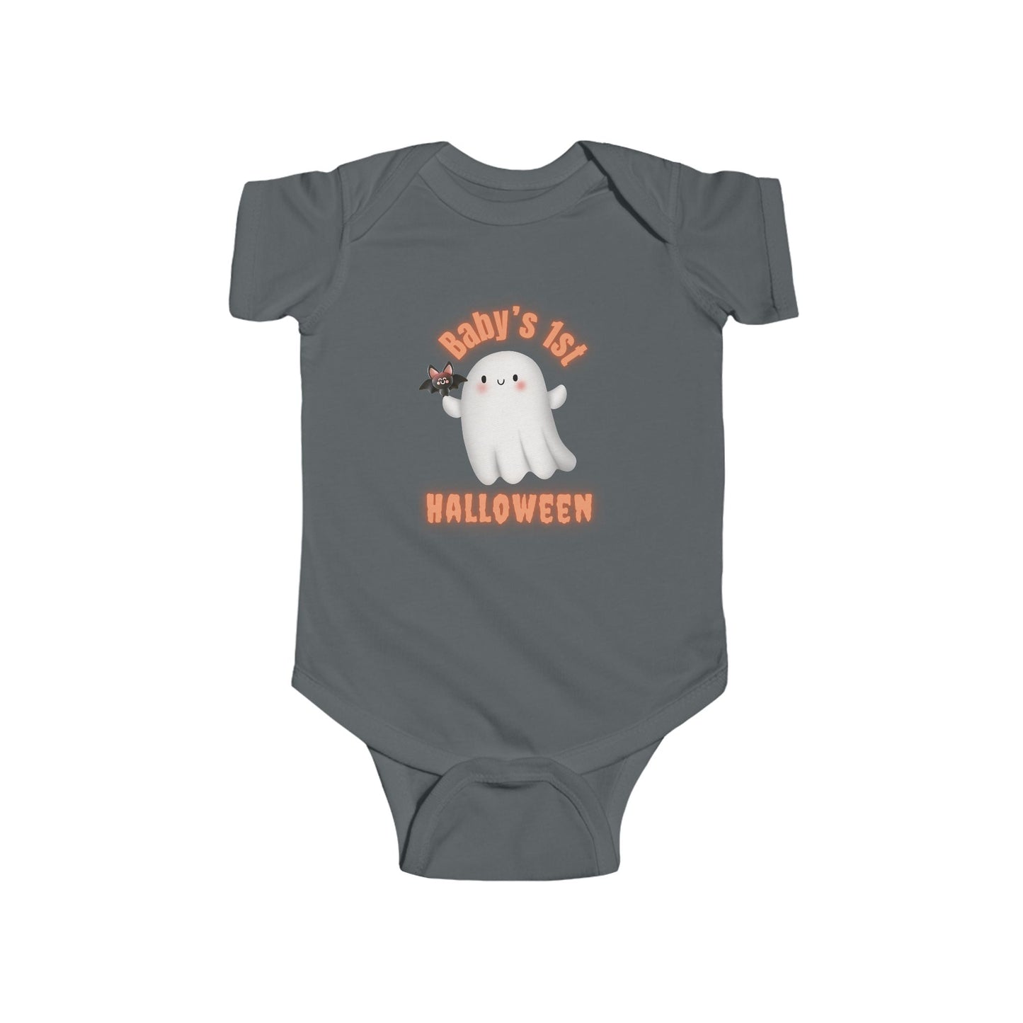 Baby's First Halloween Infant Bodysuit, Cute Ghost & Bat Design, Halloween Baby Outfit, Halloween Costume, Baby Halloween Gift, Halloween