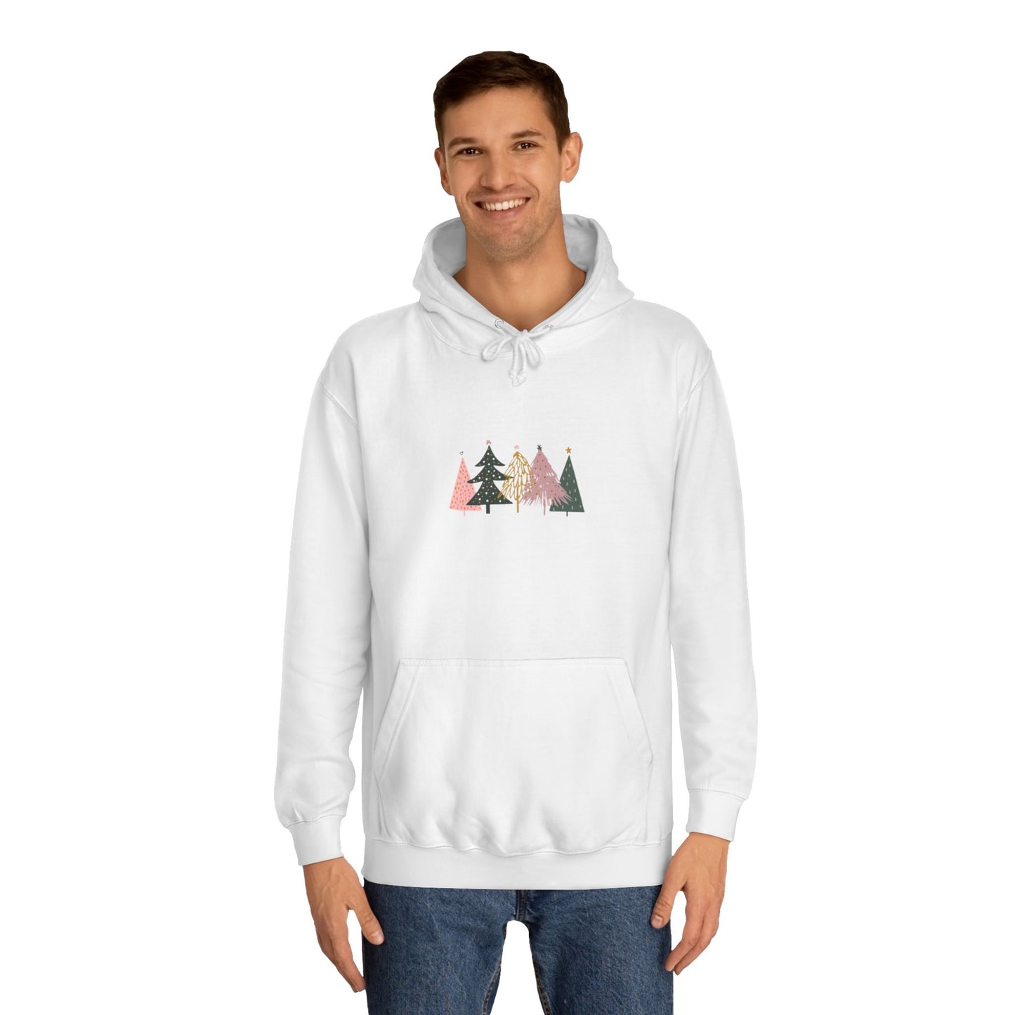 Merry and Bright Christmas Sweatshirt- Christmas Tree Crewneck (4 CHRISTMAS TREES)
