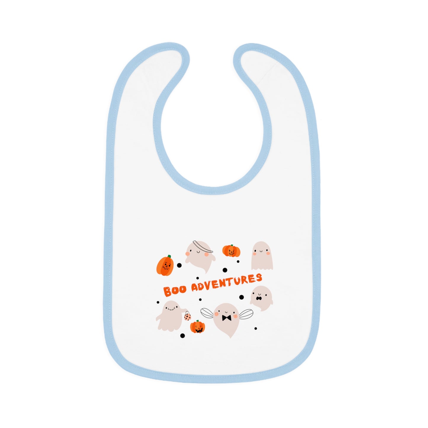 Adorable Halloween Baby Bib | Dancing Ghosts & Silly Pumpkins