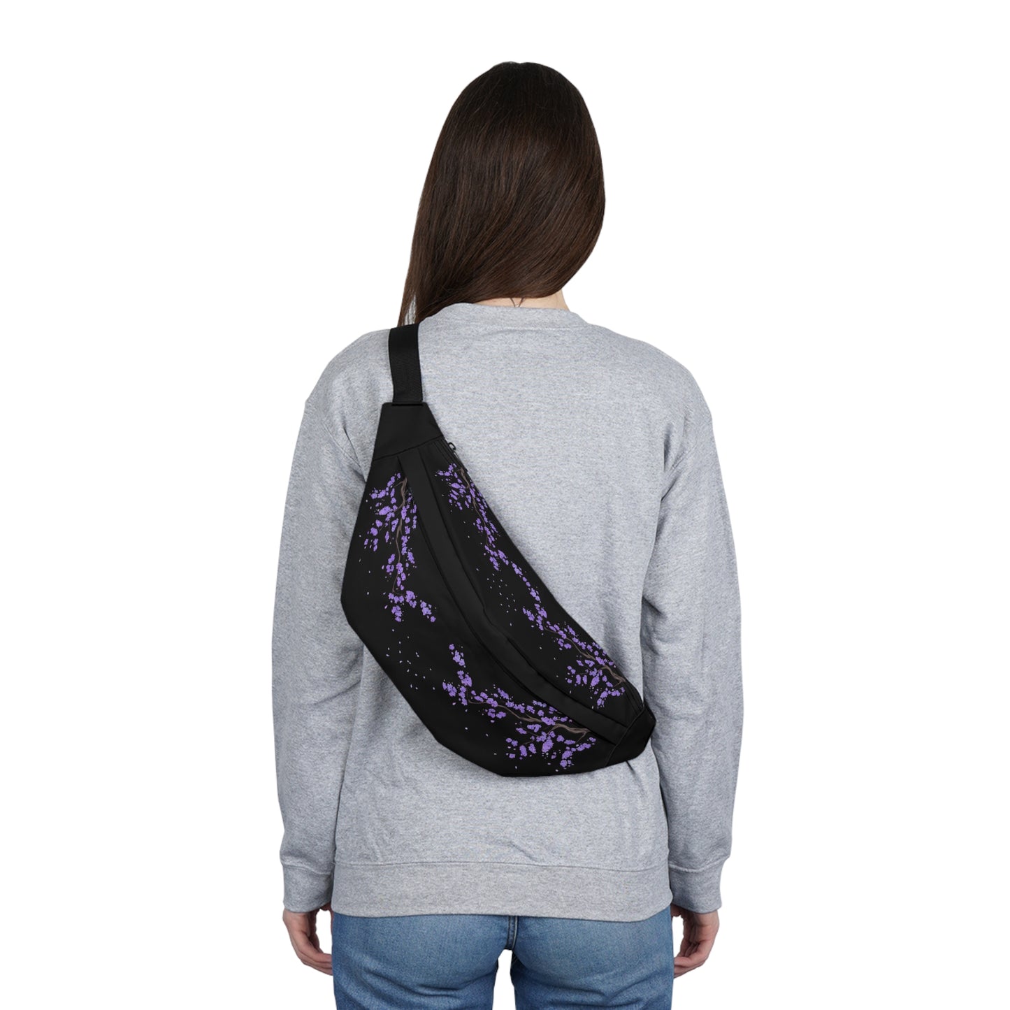 Kawaii Purple Floral Fanny Pack – Travel & Adventure Bag