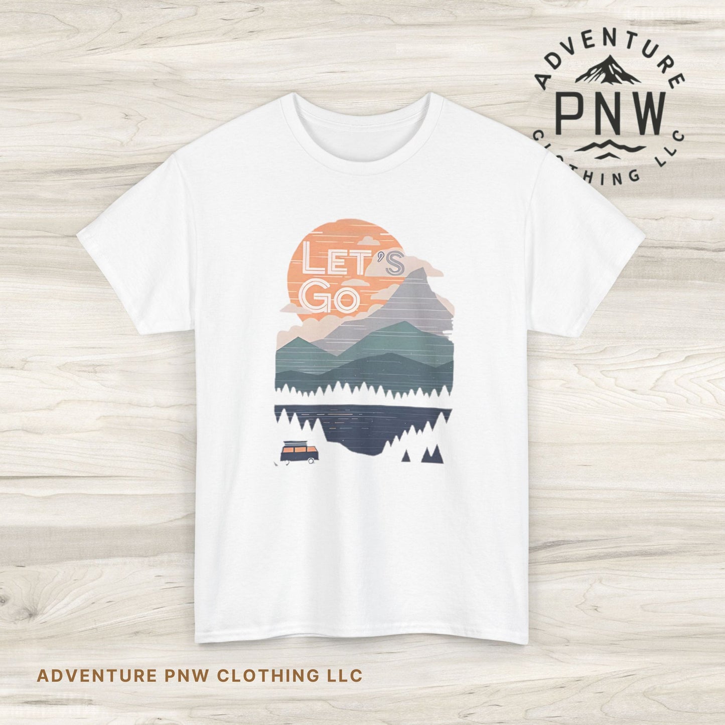 Women's Mountain Graphic T Shirt, Glamping Adventure Nature Lover Tee, Unisex Heavy Cotton, Casual 90s Shirt, Camping Hiking Wilderness