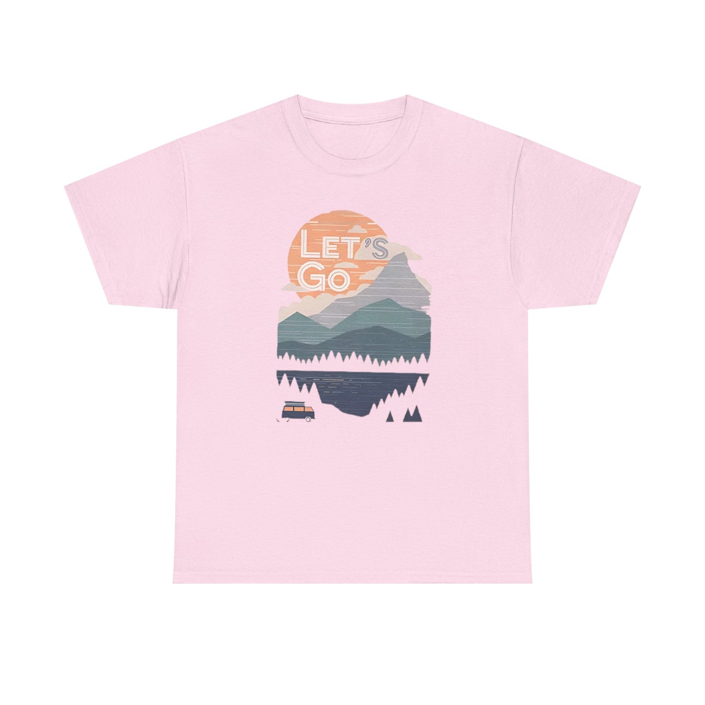 Women's Mountain Graphic T Shirt, Glamping Adventure Nature Lover Tee, Unisex Heavy Cotton, Casual 90s Shirt, Camping Hiking Wilderness