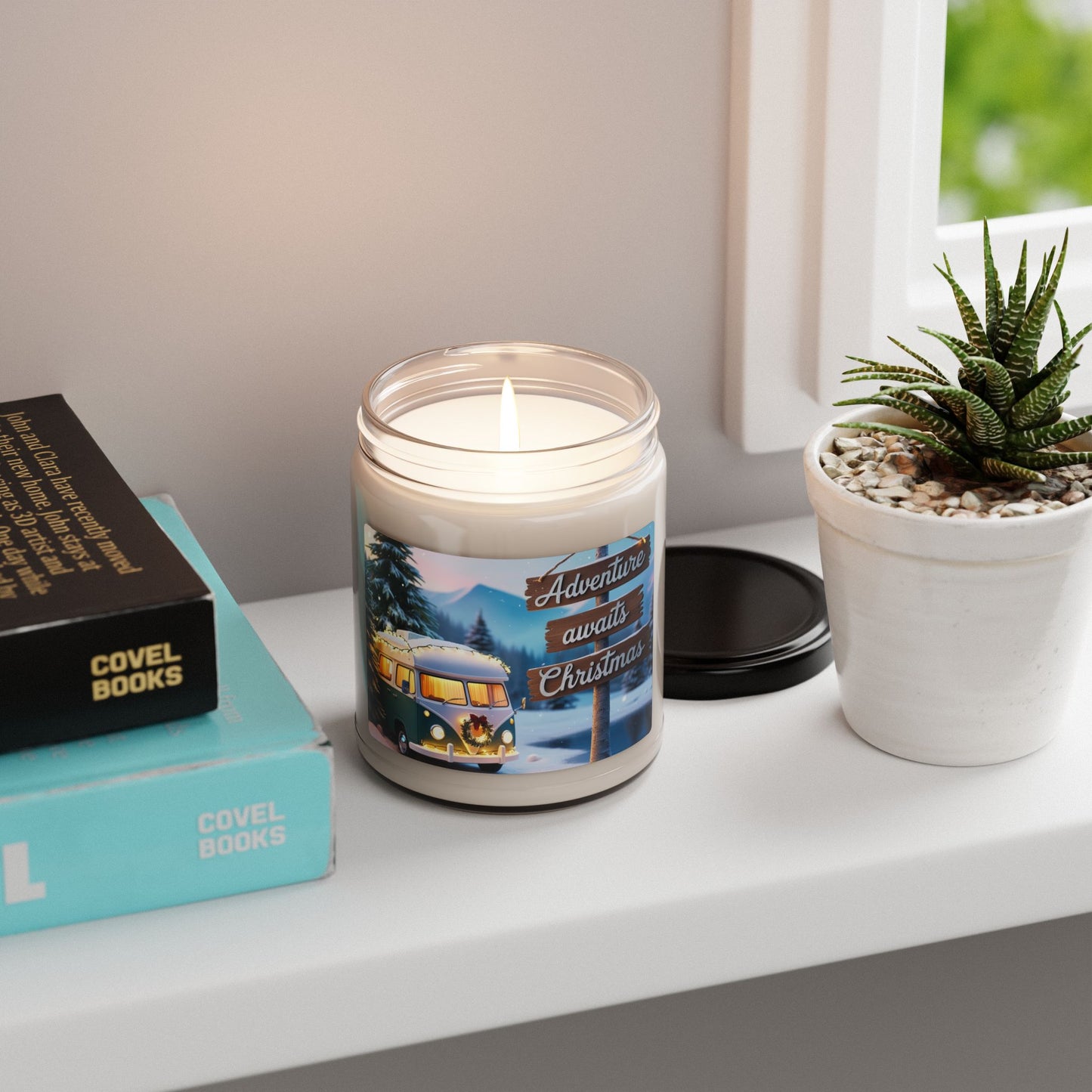 Christmas Scented Soy Candle, 9oz | Adventure Awaits the Christmas | Christmas Decoration