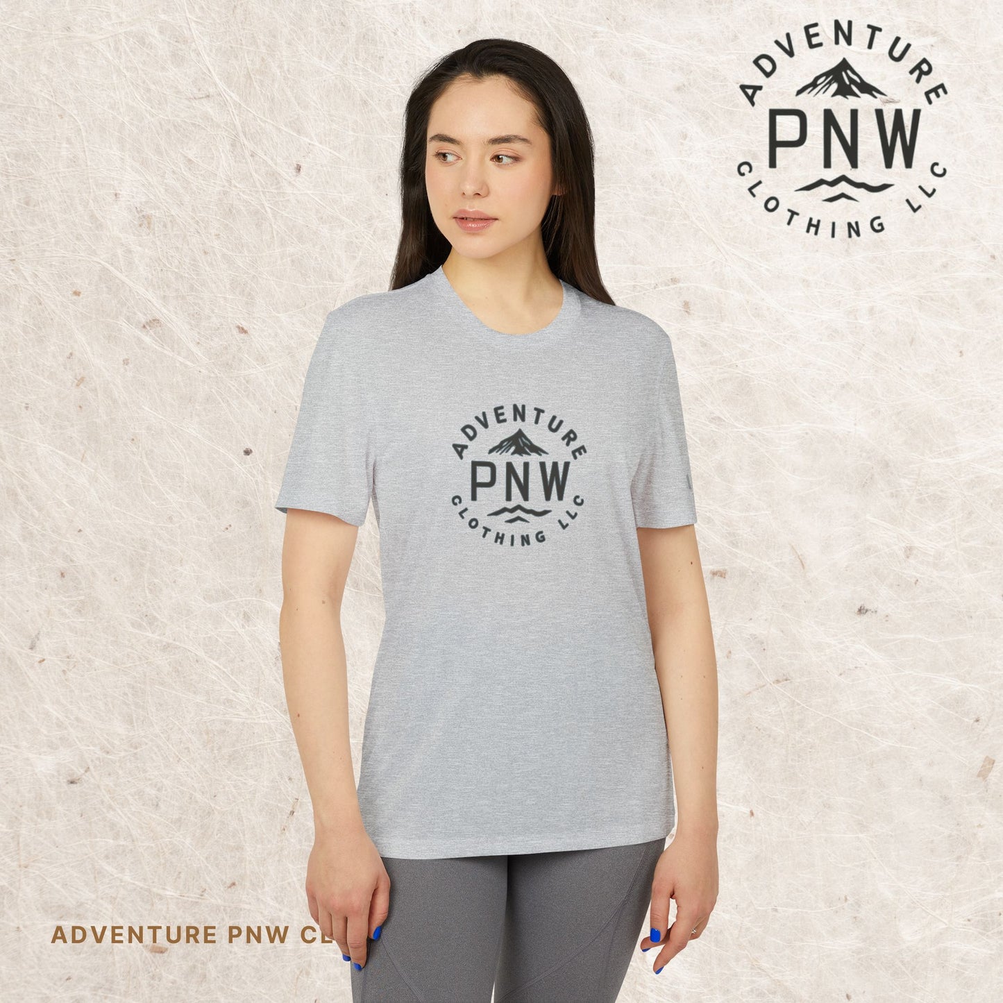 Adidas® Unisex PNW Black Logo Sport T-Shirt | Premium Comfort Athletic Adventure Mountains