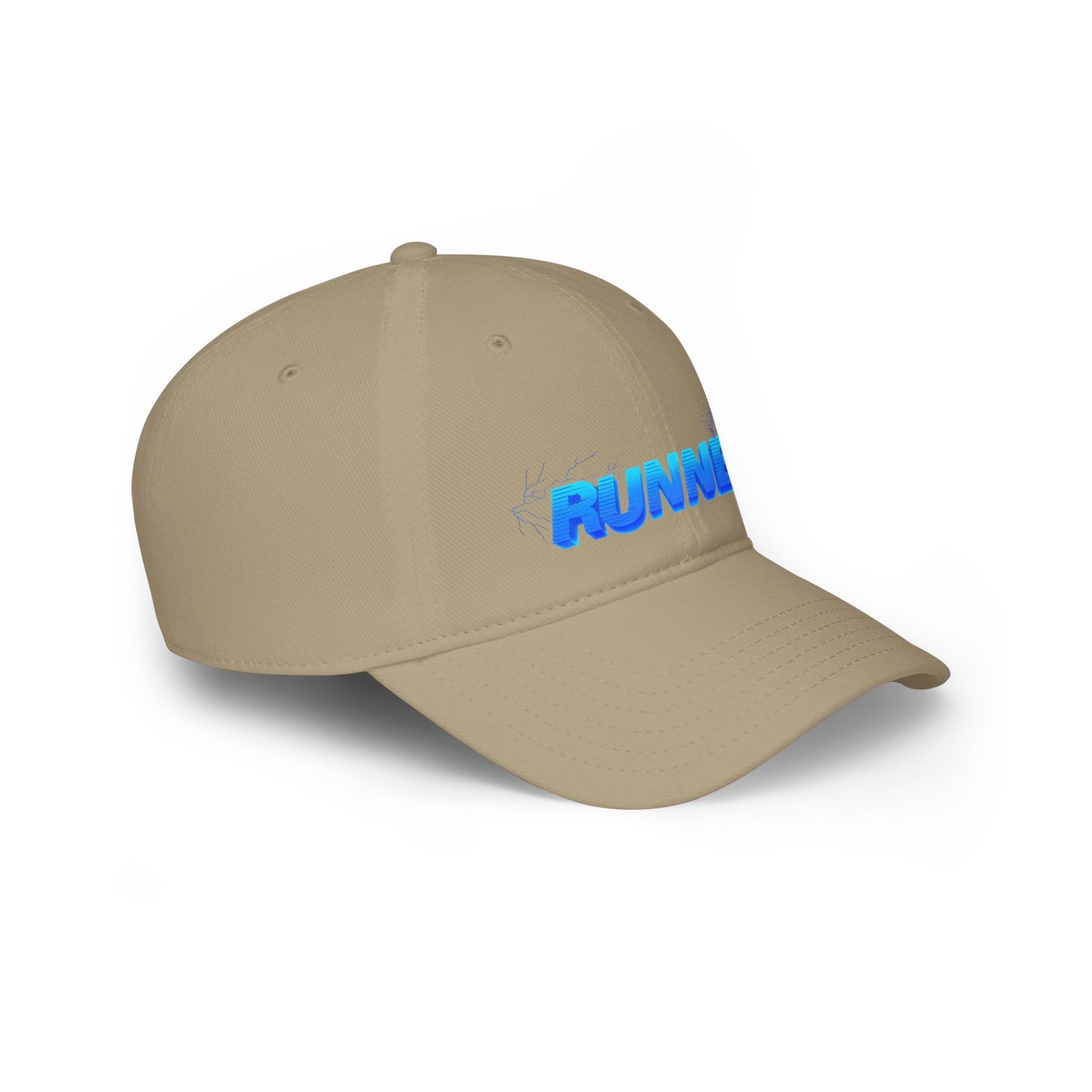Runner Red Low Profile Baseball Cap - Stylish Hat for Runners, Casual Wear, Gift for Athletes, Running Events, Outdoor Activities