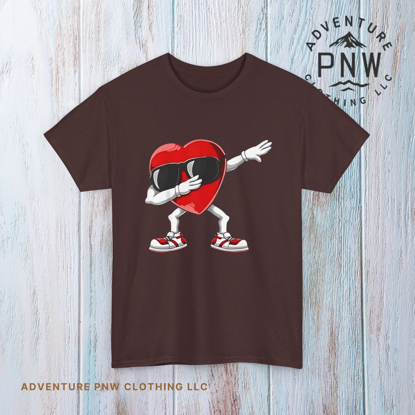 Dabbing Heart Funny Gifts Mens Kids Boys Valentines Day T-Shirt, V day cute shirt for him or her - Unisex Tee, Valentine's Day Tee, Funny
